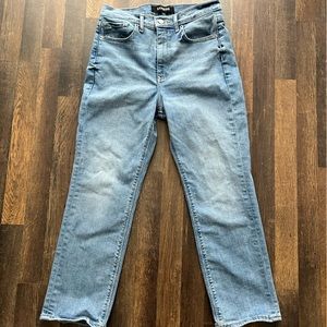 Express Women’s Super High Rise Cropped Straight Jeans Size 8R